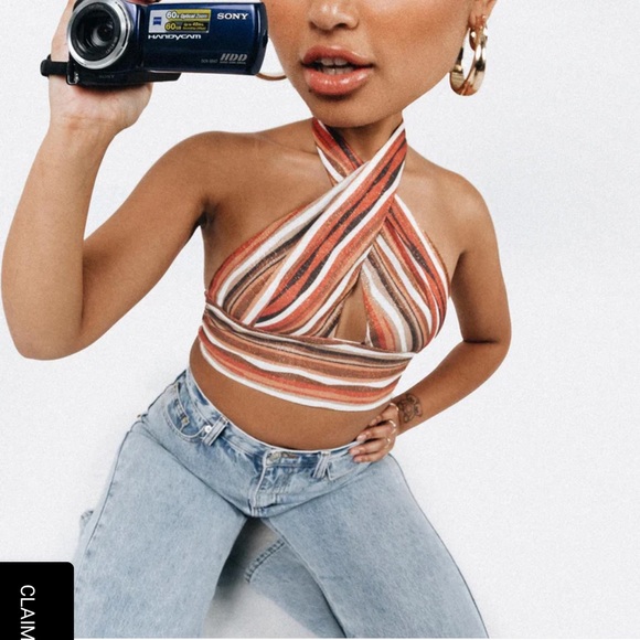 Princess Polly Lucy halter top multi NWT - Picture 2 of 6